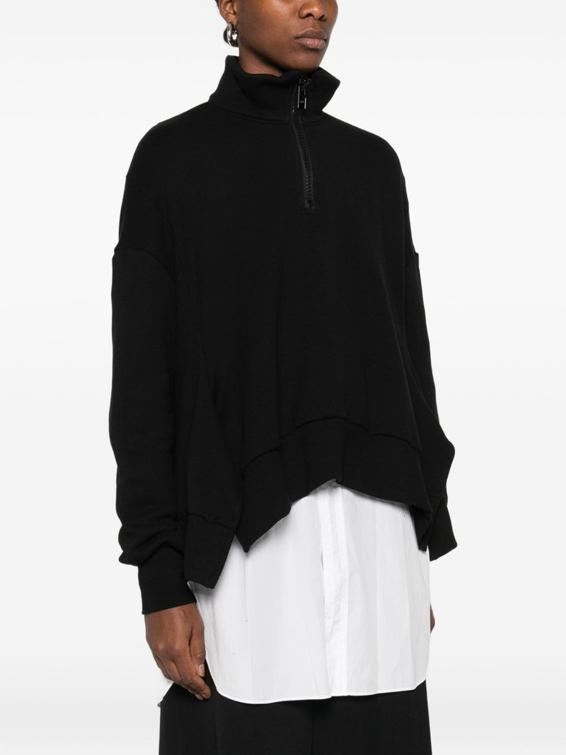 half-zip asymmetric sweatshirt 3