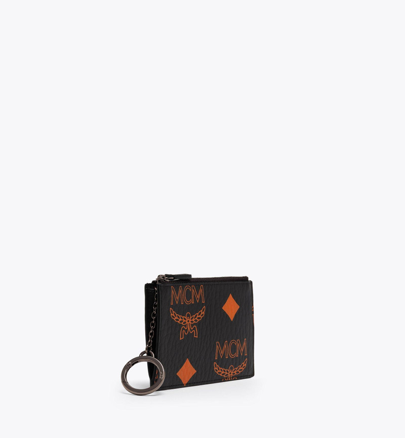 MCM Aren Key Pouch in Maxi Visetos outlook