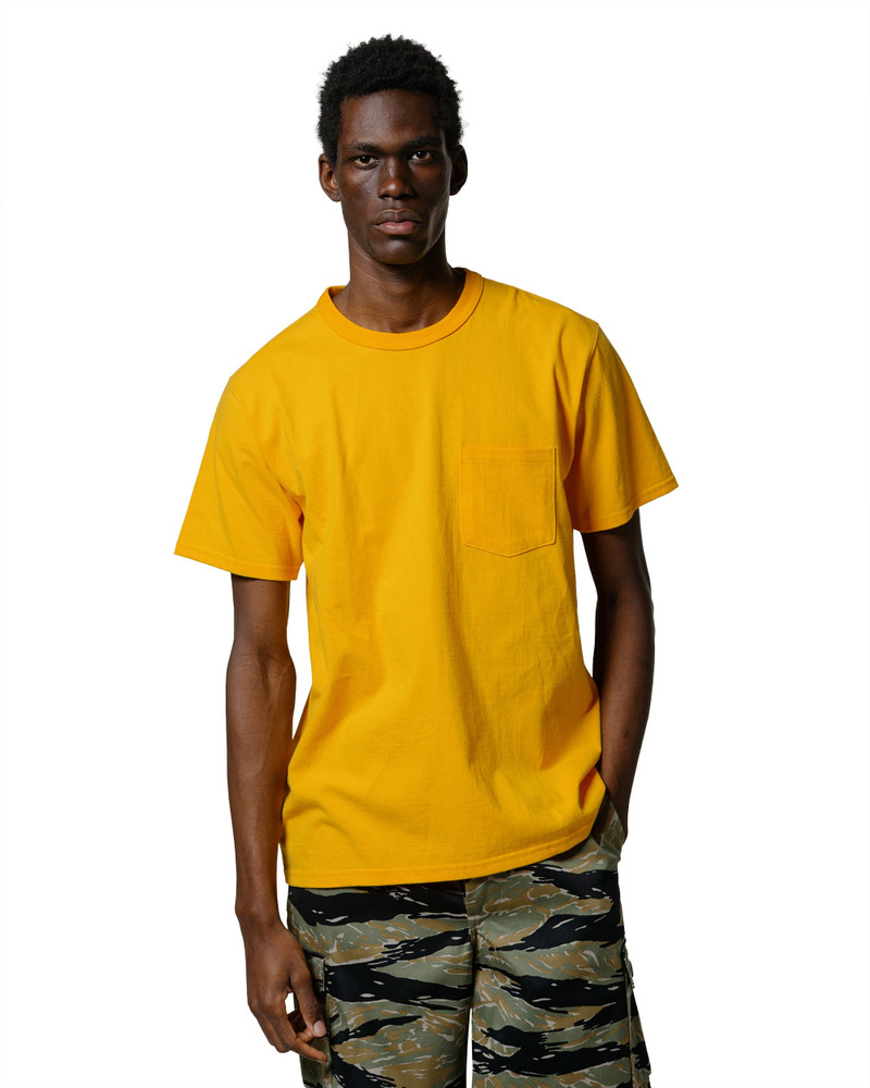 The Real McCoys BC25003 Buco Tee / Skull Piston Yellow outlook