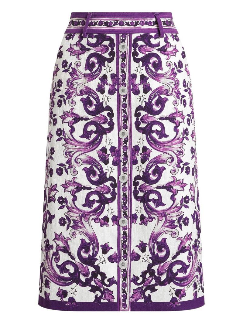 graphic-print midi skirt 1