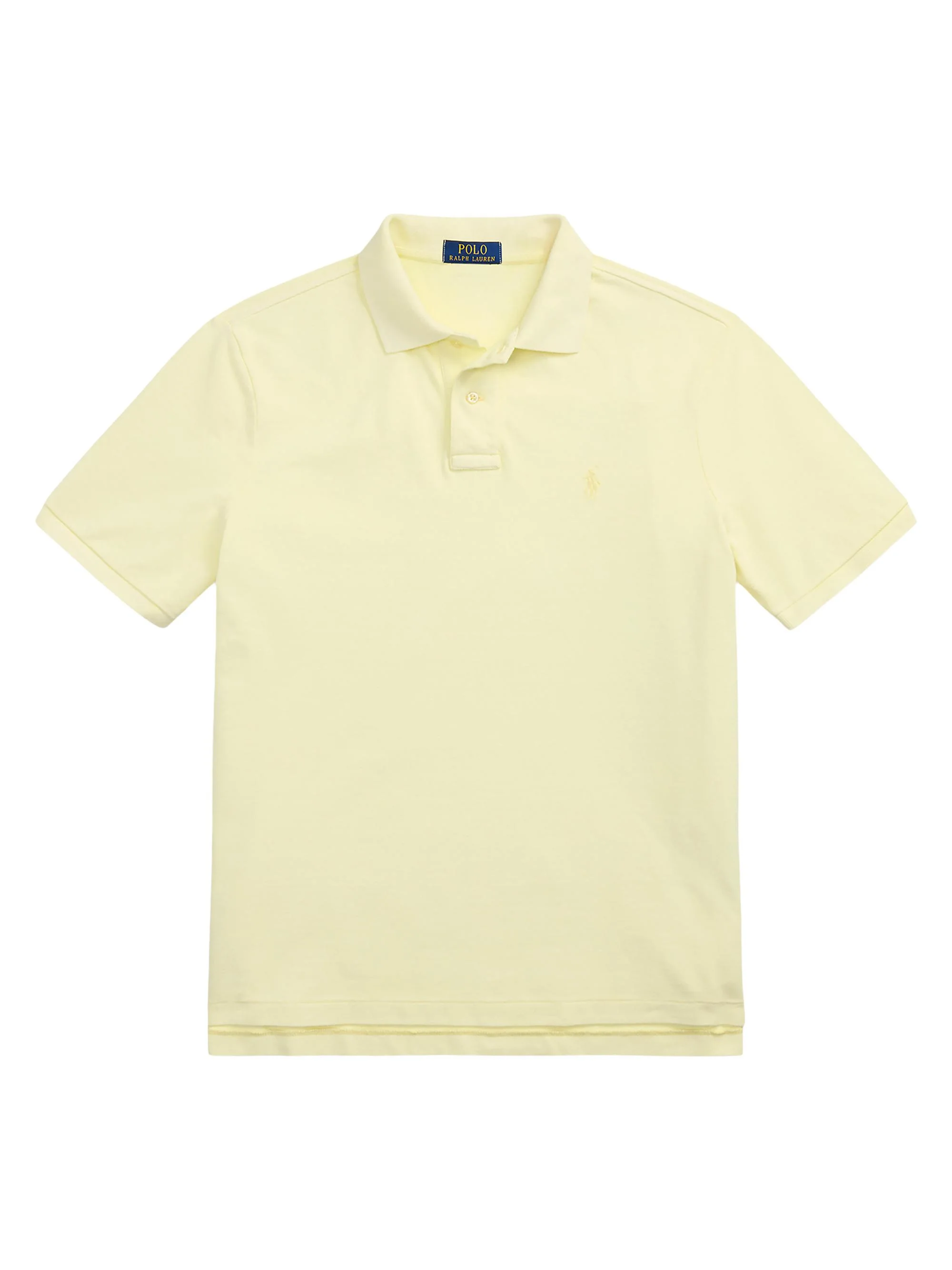 Men's Classic-Fit Mineral-Dyed Mesh Polo Shirt - Lime - 1