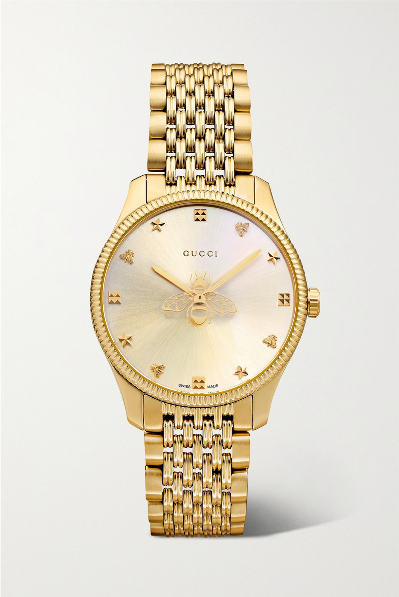 G-Timeless 29mm gold PVD-plated watch - 1