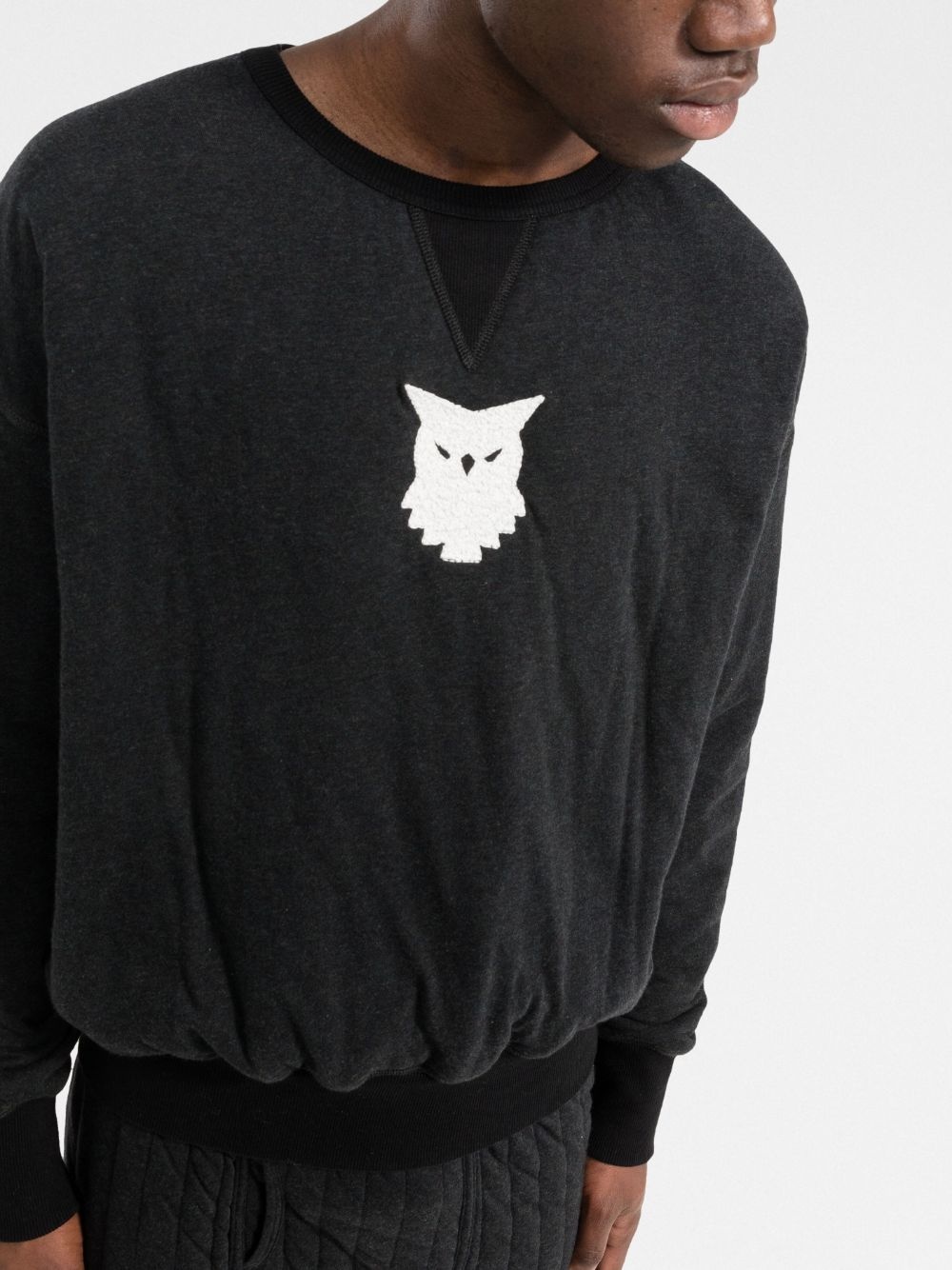 Animal Totem patch-detail sweatshirt - 3