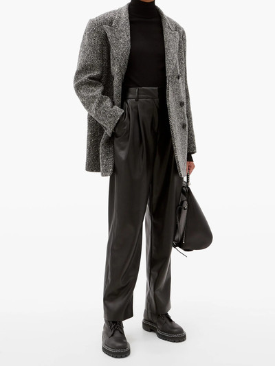 MSGM Double-breasted wool-tweed jacket outlook