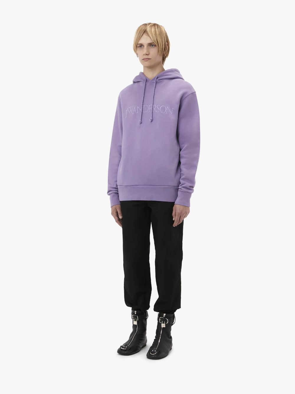 LOGO EMBROIDERED HOODIE - 4