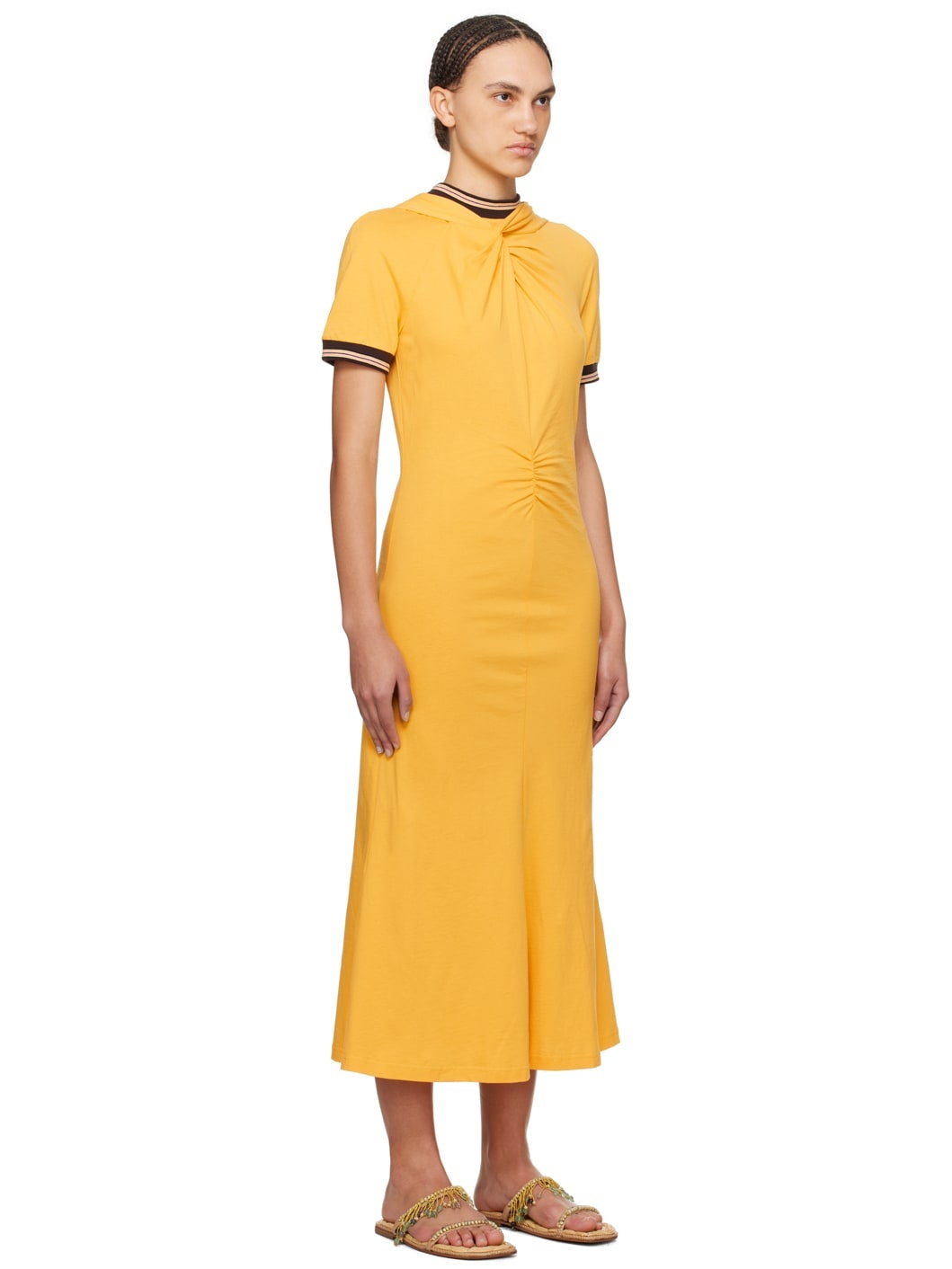 Yellow Wing Midi Dress - 2