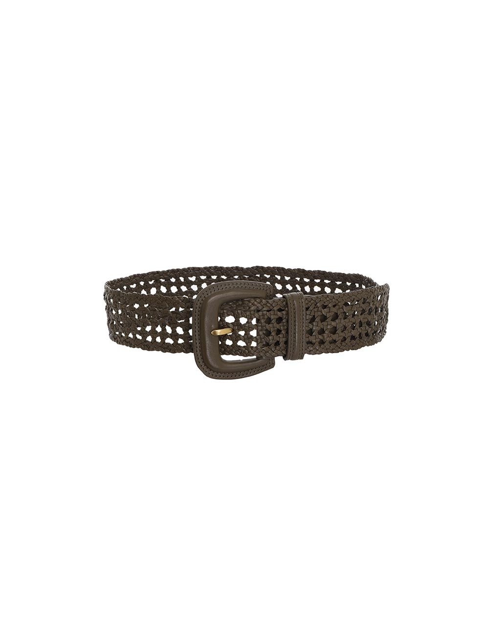 BRAIDED LEATHER BELT - 1