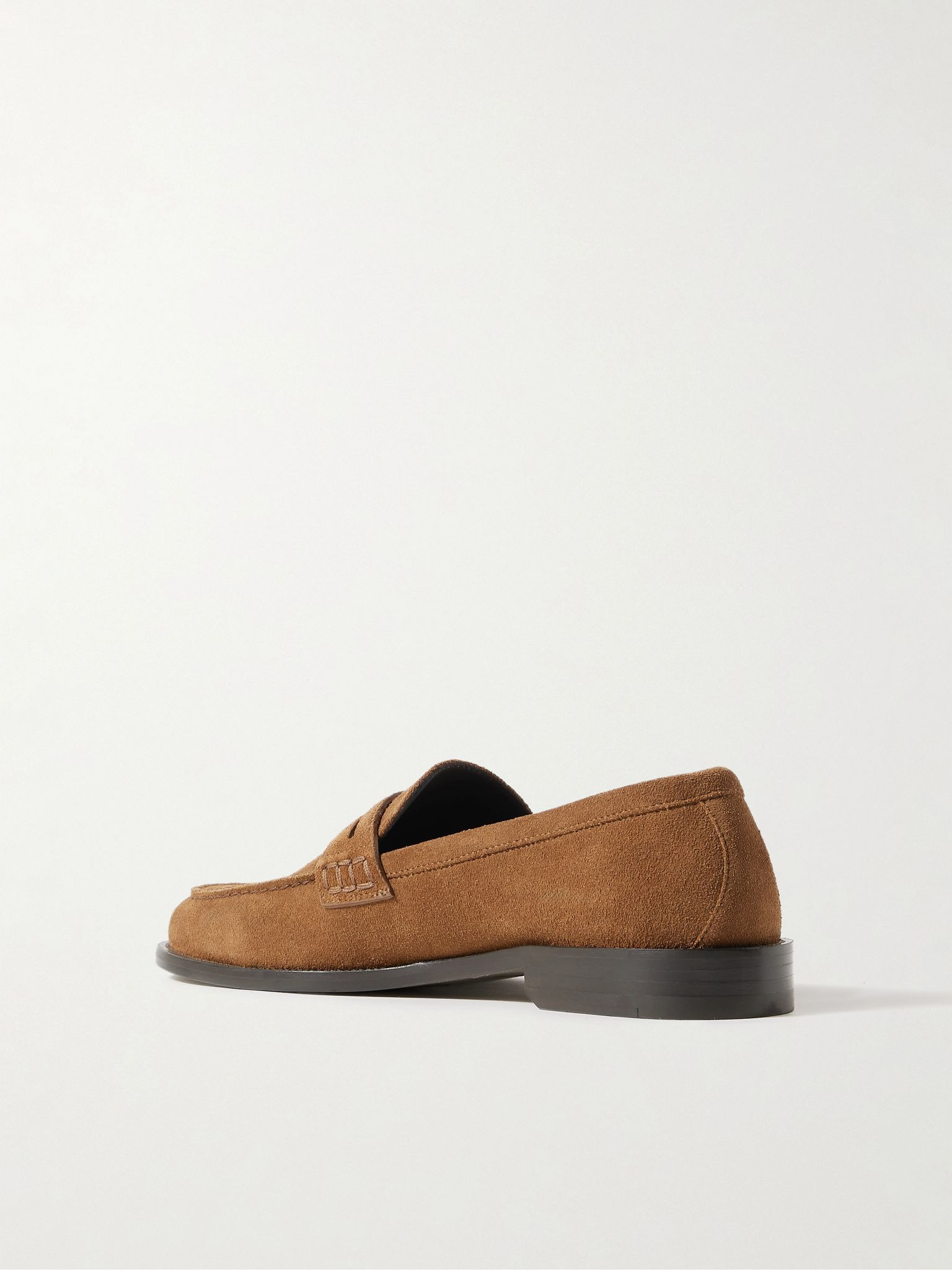 Perry Suede Penny Loafers Brown - 4