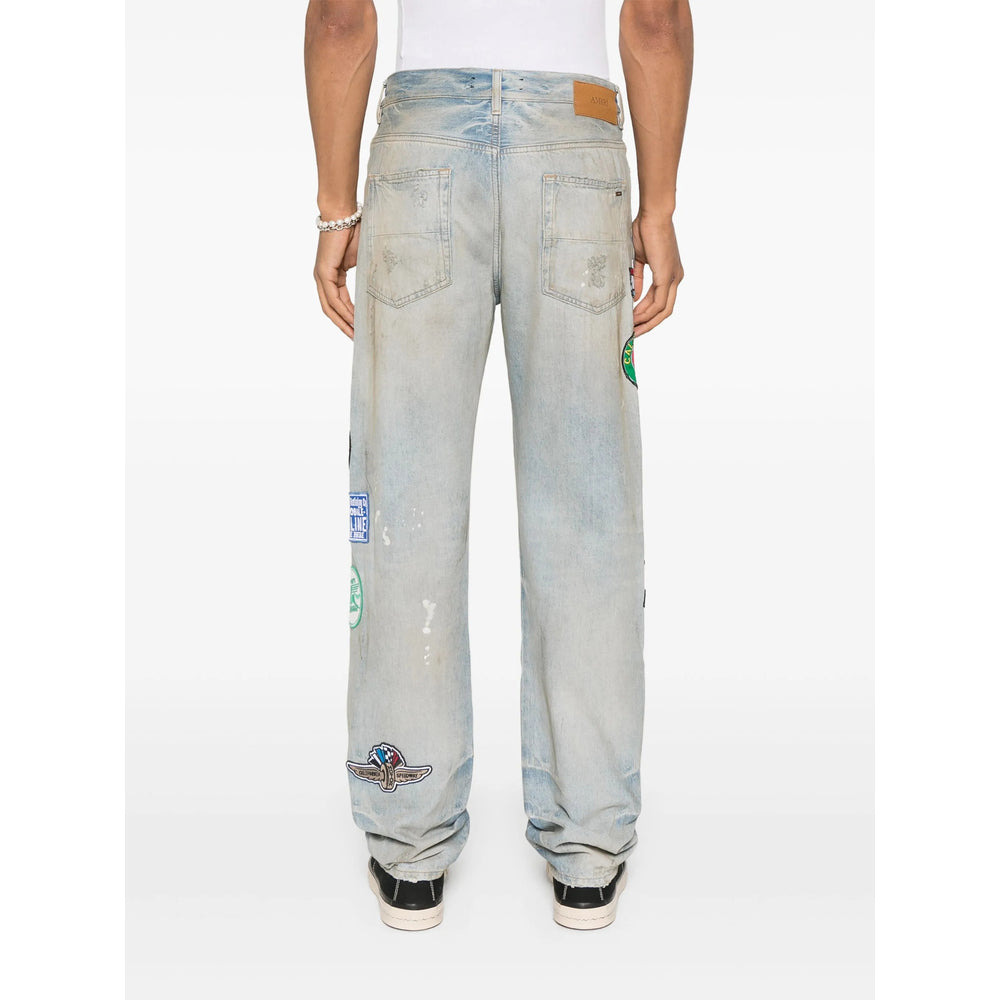 Amiri Blue Denim - Regular & Straight-Leg Jeans Men - 4