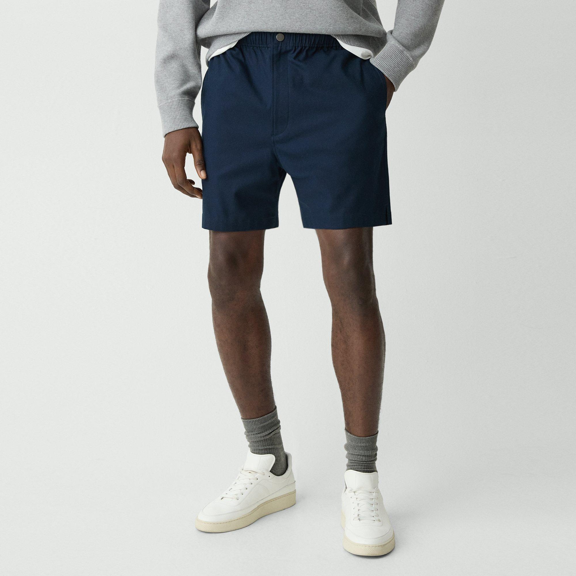 Drawstring Short in Stretch Cotton Canvas - 5