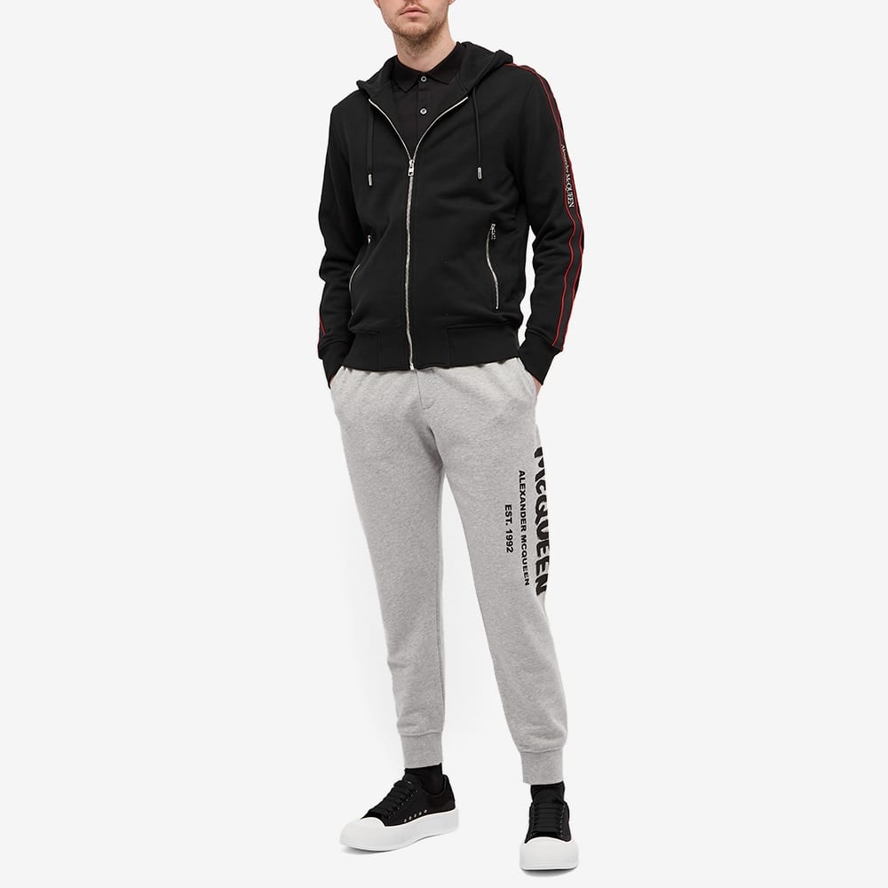 Alexander McQueen Taped Logo Zip Hoody - 5