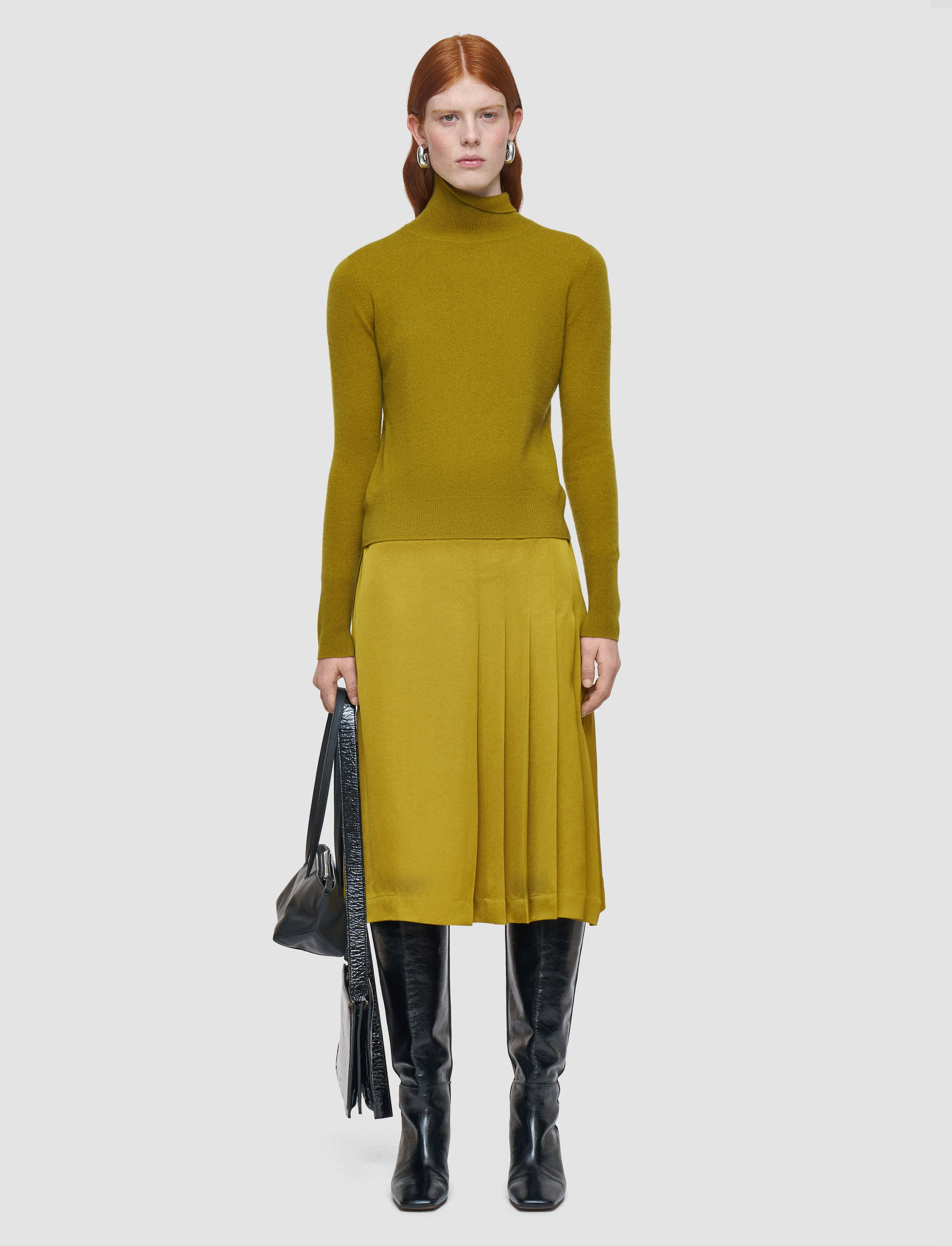 Light Pure Cashmere High Neck Jumper - 2