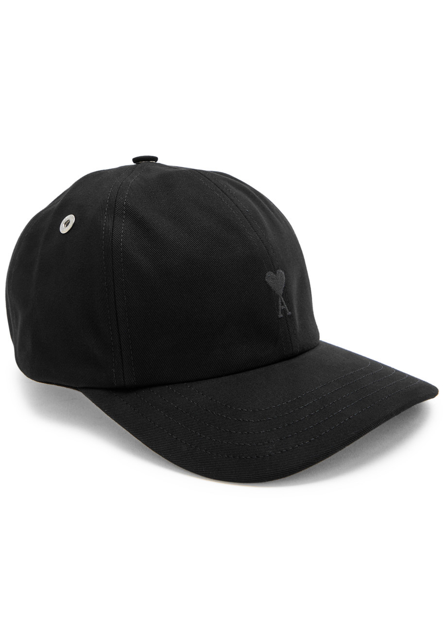 Ami Paris Logo-embroidered Cotton-twill cap - 1