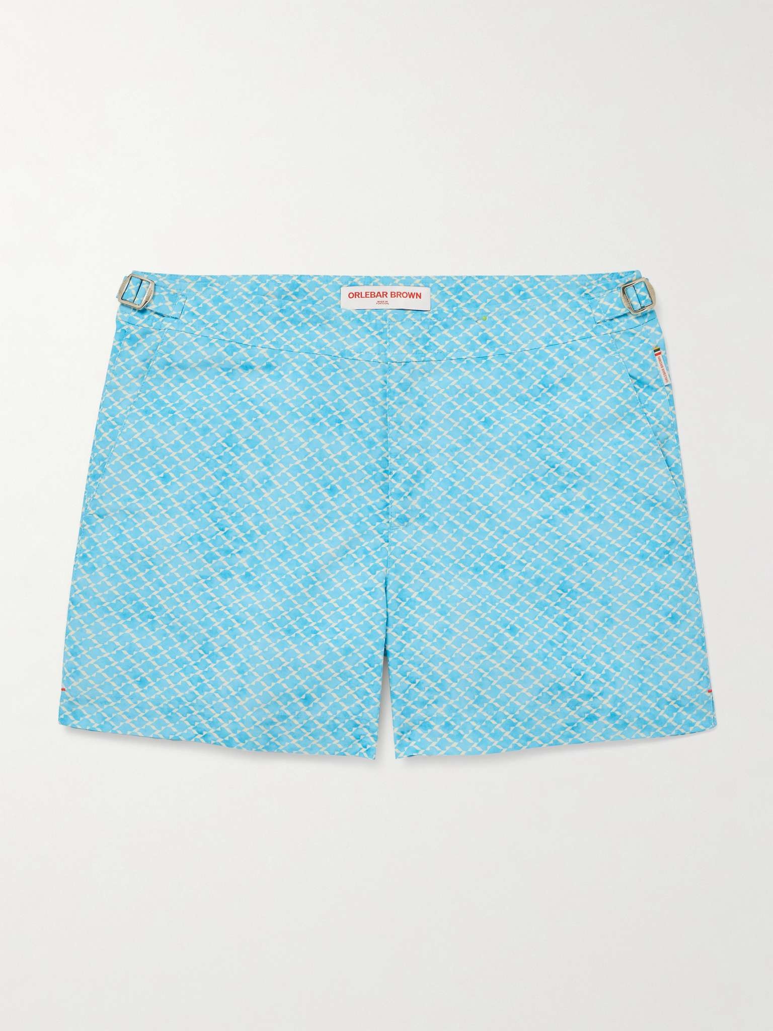 Setter Slim-Fit Mid-Length Printed Recycled Swim Shorts - 1