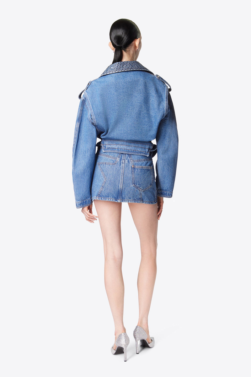CRYSTAL EMBELLISHED MINI SKIRT 5