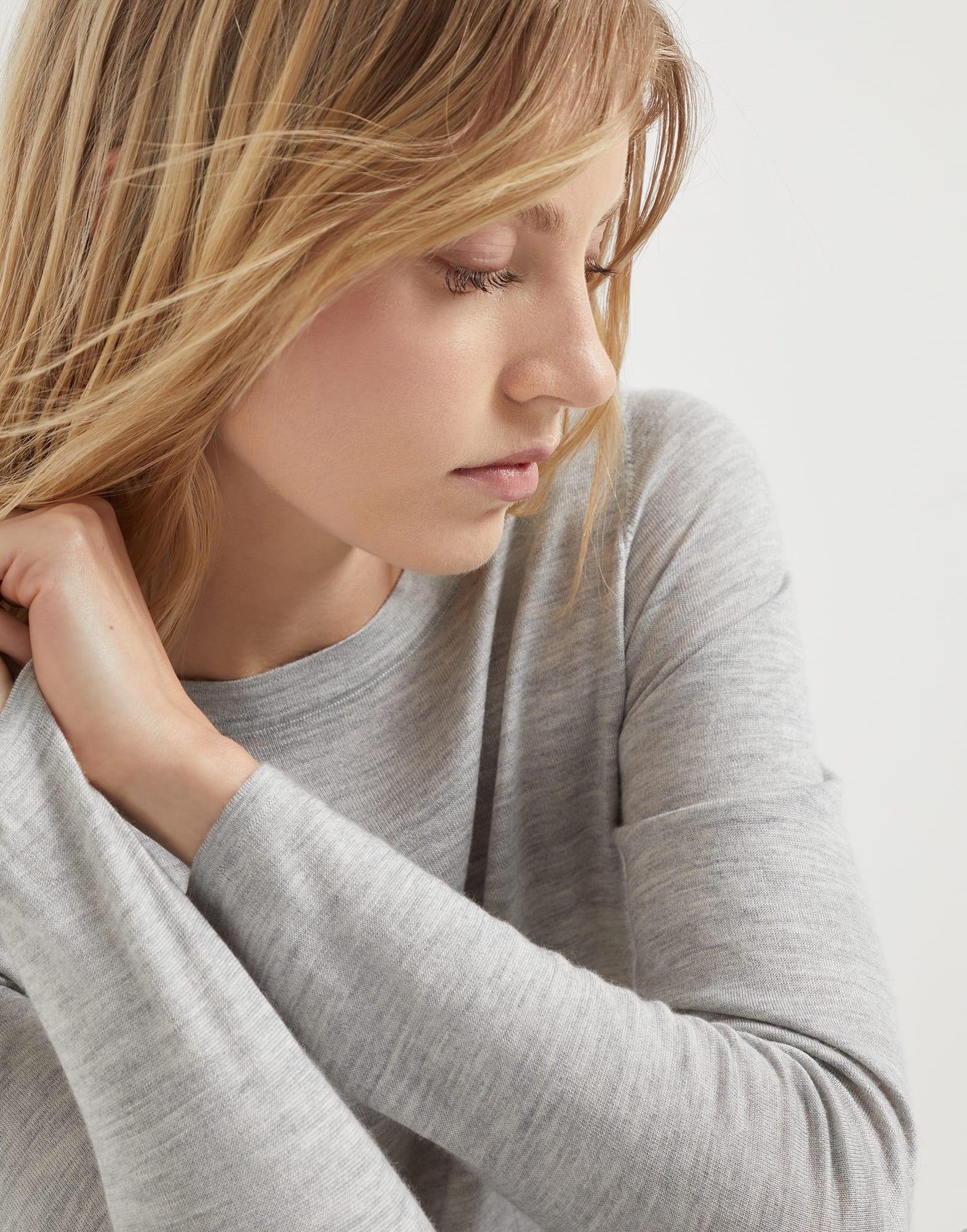 Cashmere and silk lightweight sweater - 3