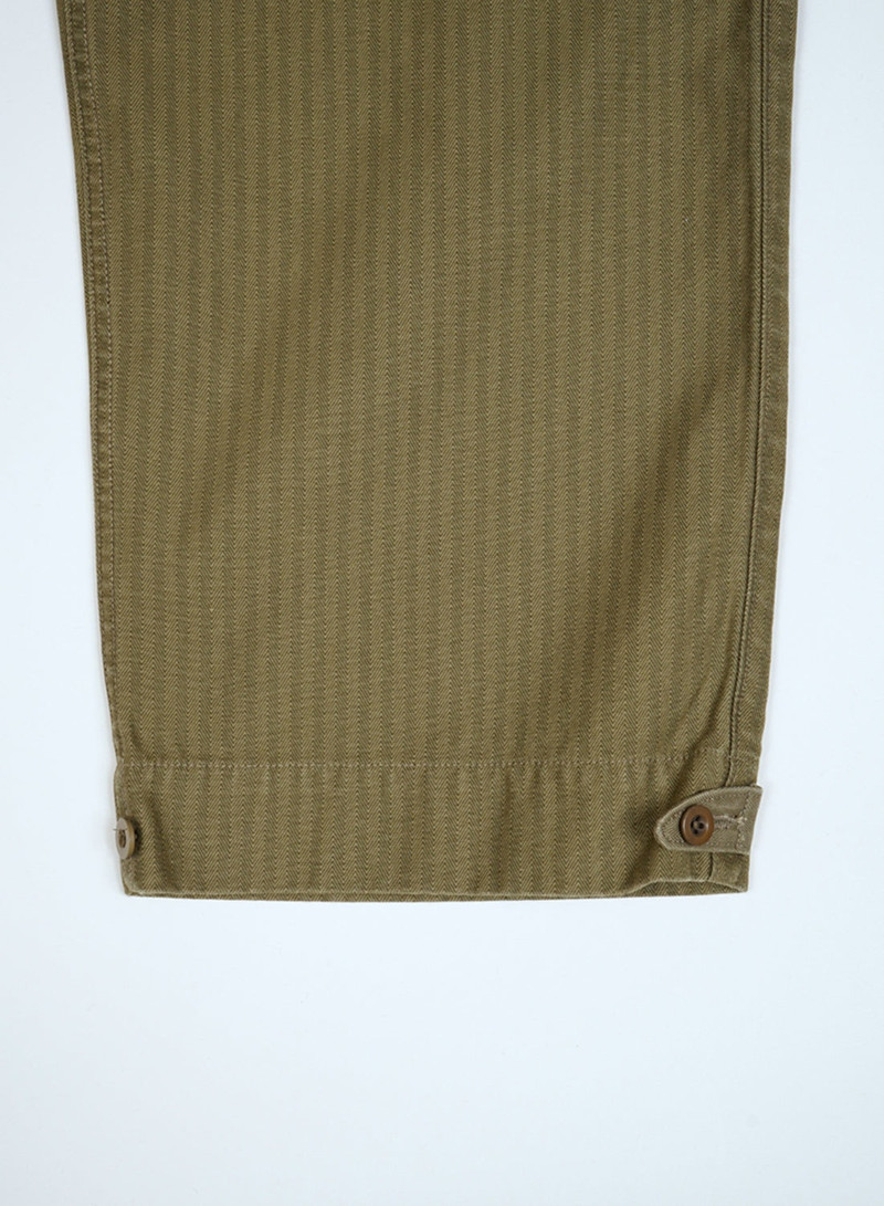 British Army Pant Nano Pigment Herringbone Twill in Green 8