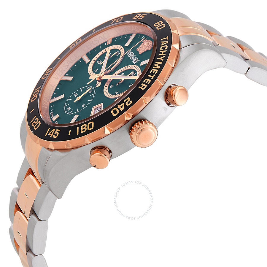 Versace Hellenyium Chronograph Quartz Green Dial Men's Watch VEPCA0424 - 2