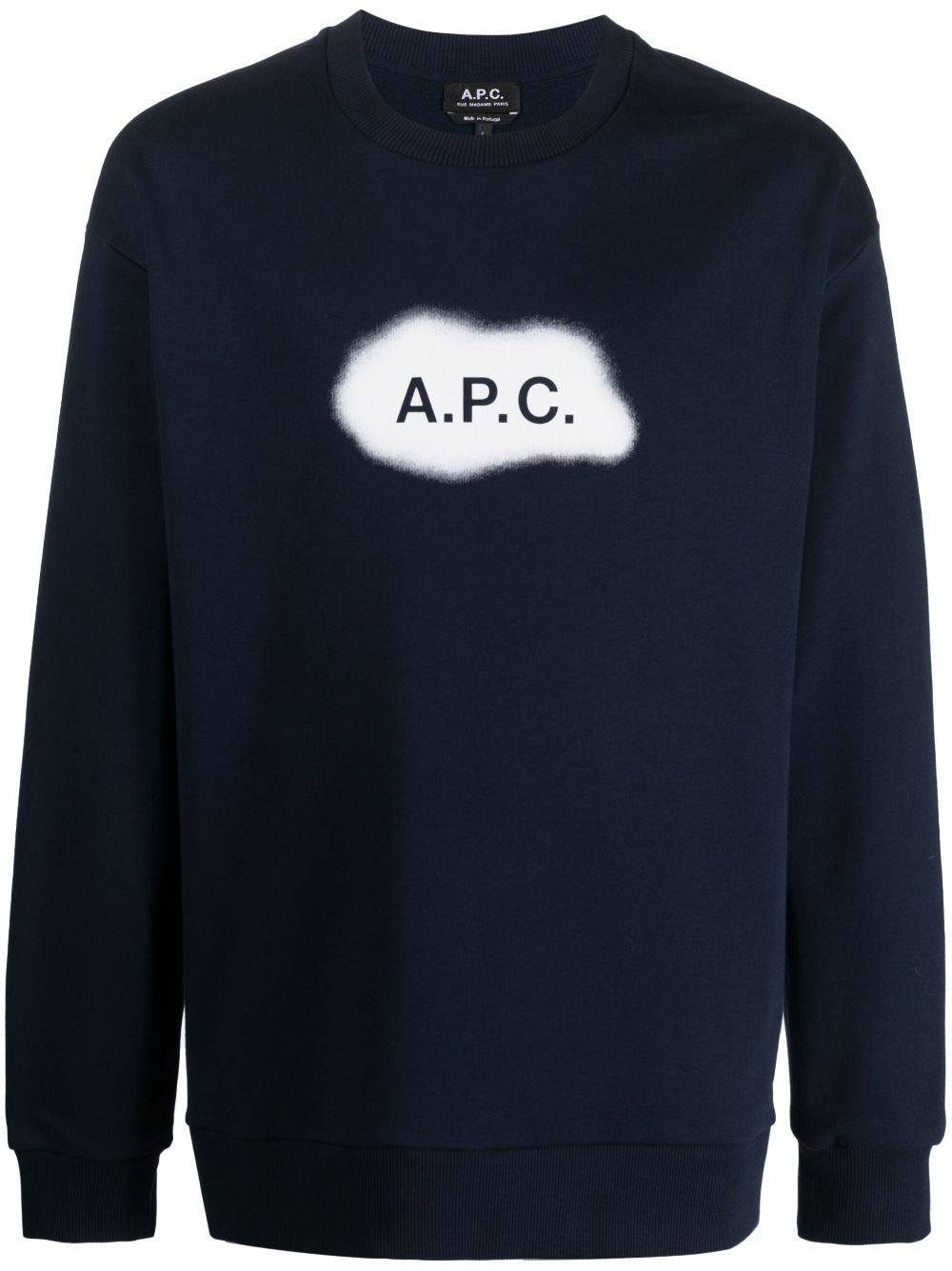 logo-print cotton sweatshirt - 1