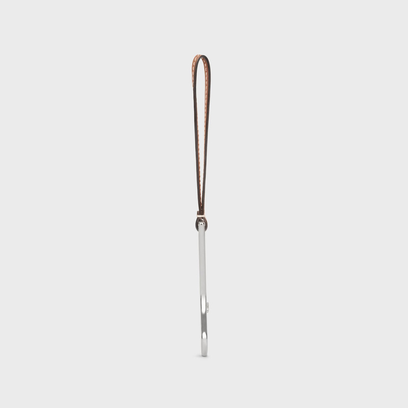 Triomphe Bottle Opener in Steel and calfskin 3
