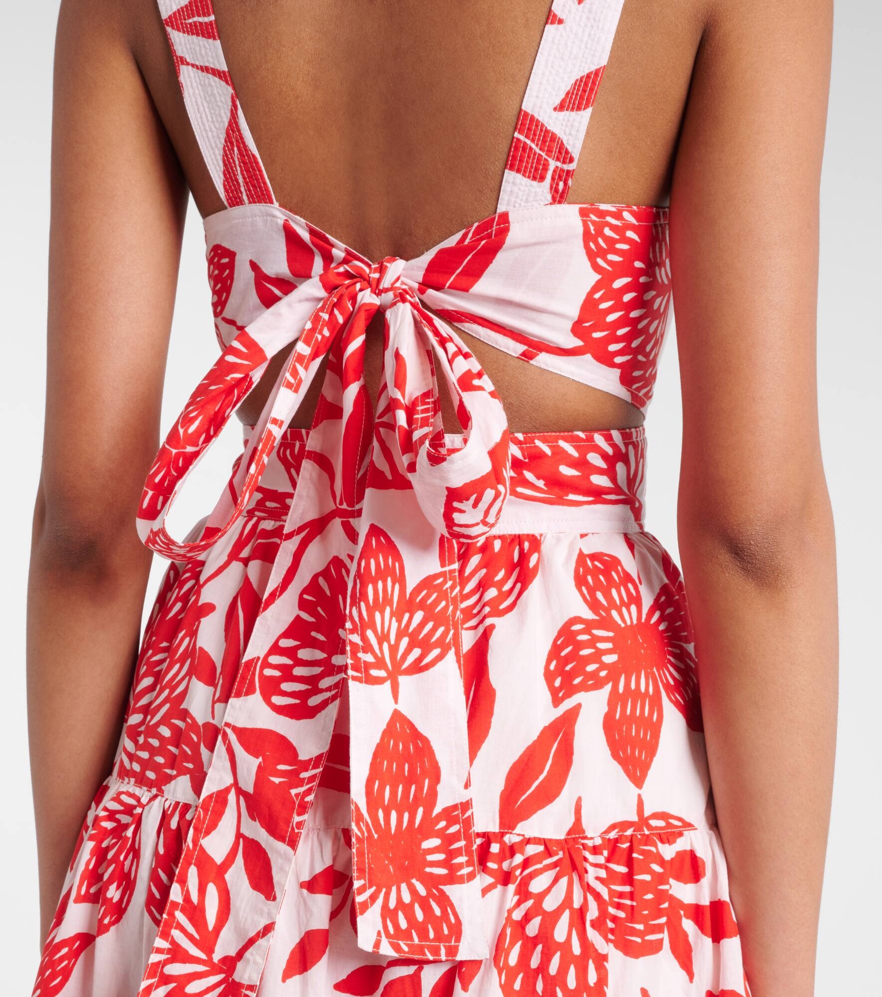 Coco floral cotton midi dress - 6