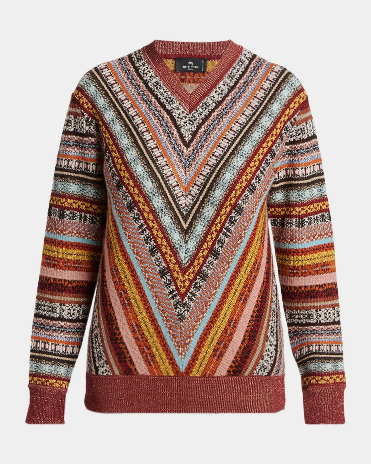 Fair-Isle Wool-Blend Crewneck Sweater - 1