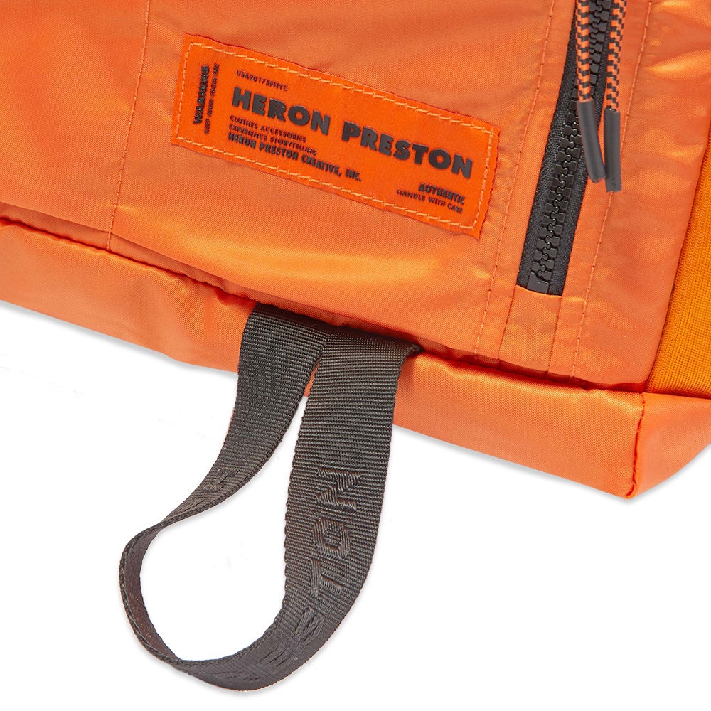 Heron Preston Zip Round Logo Backpack - 4