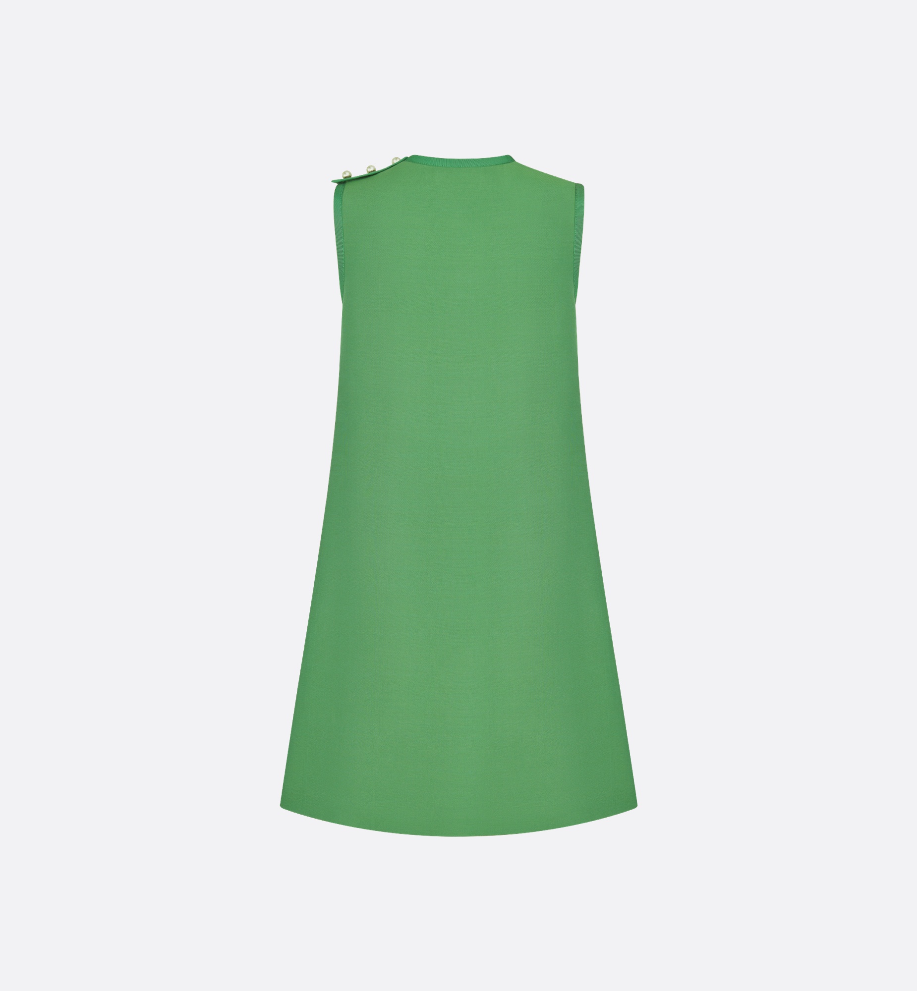 Straight-Cut Short Dress - 2