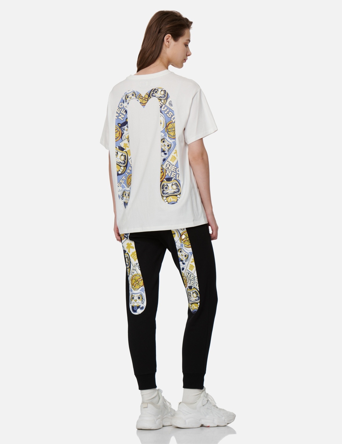EVISU SQUAD DAICOCK PRINT T-SHIRT - 3