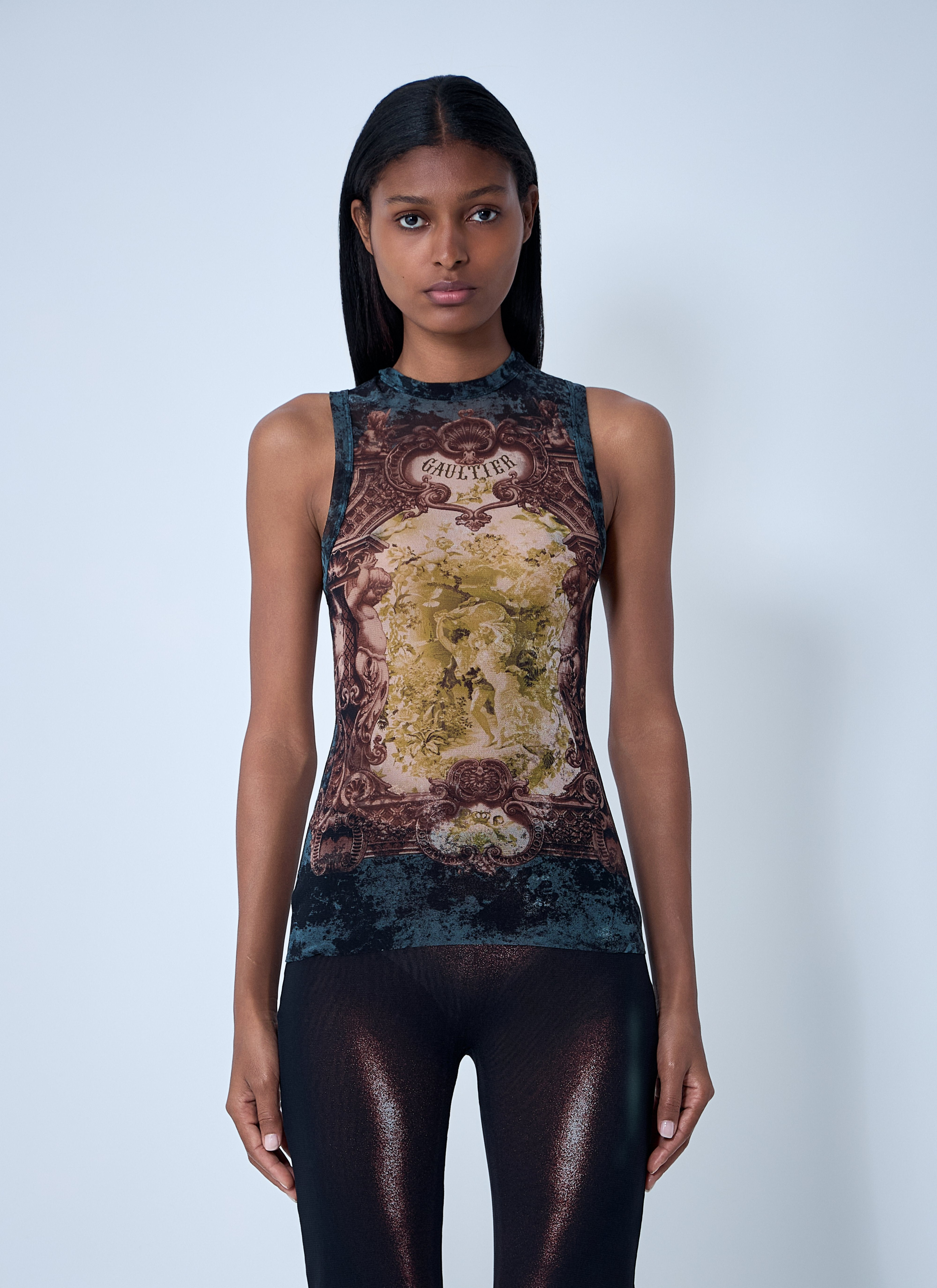 Jean Paul Gaultier Women Médaillon Mesh Tank Top - 1