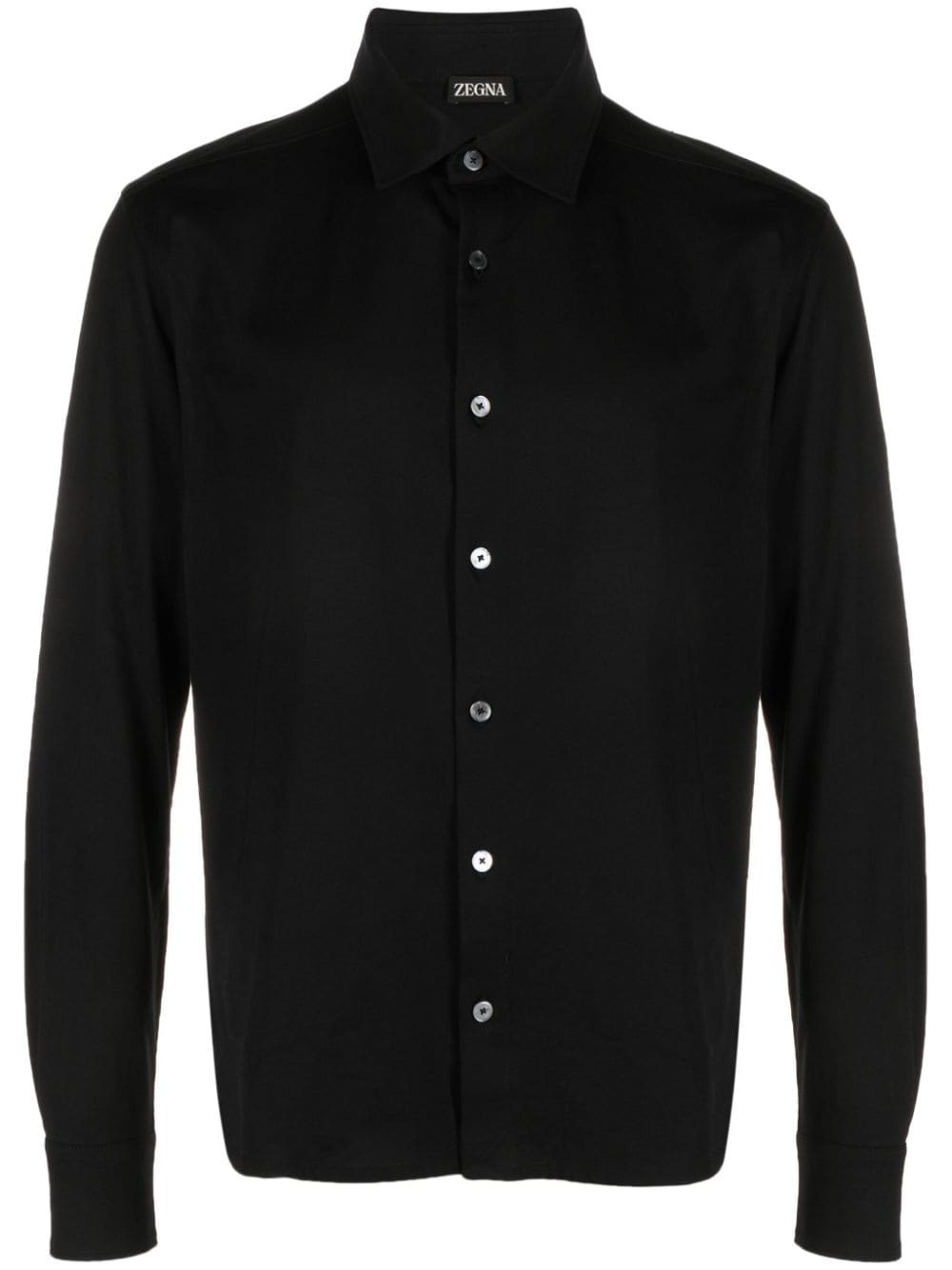 long-sleeve cotton shirt - 1