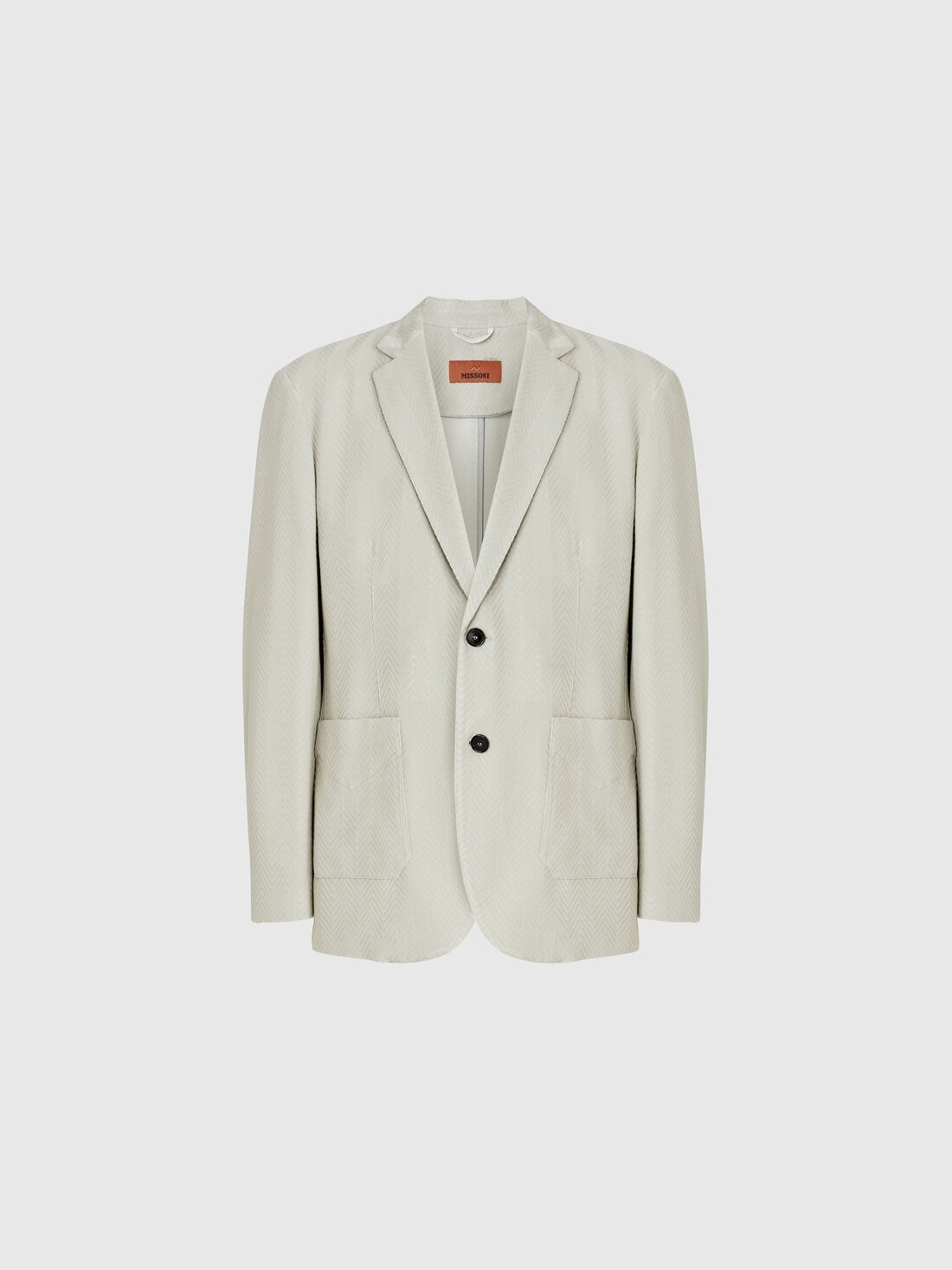 Zigzag cotton and viscose blazer - 1