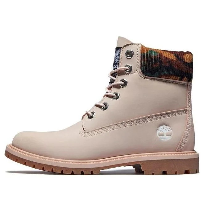 (WMNS) Timberland 헤리티지 6 인치 방수 부츠 'Pale Pink Nubuck with Camo' A2M8P662 - 1