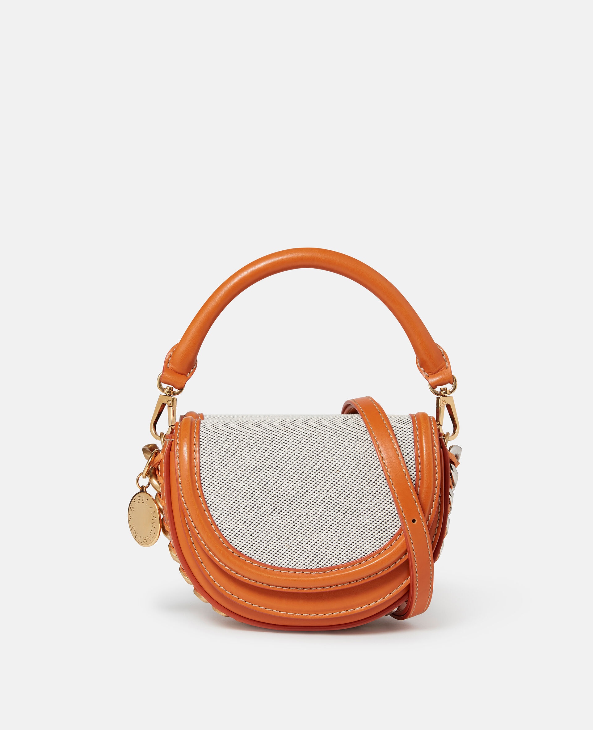 Frayme Cotton Canvas Double Flap Shoulder Bag 1