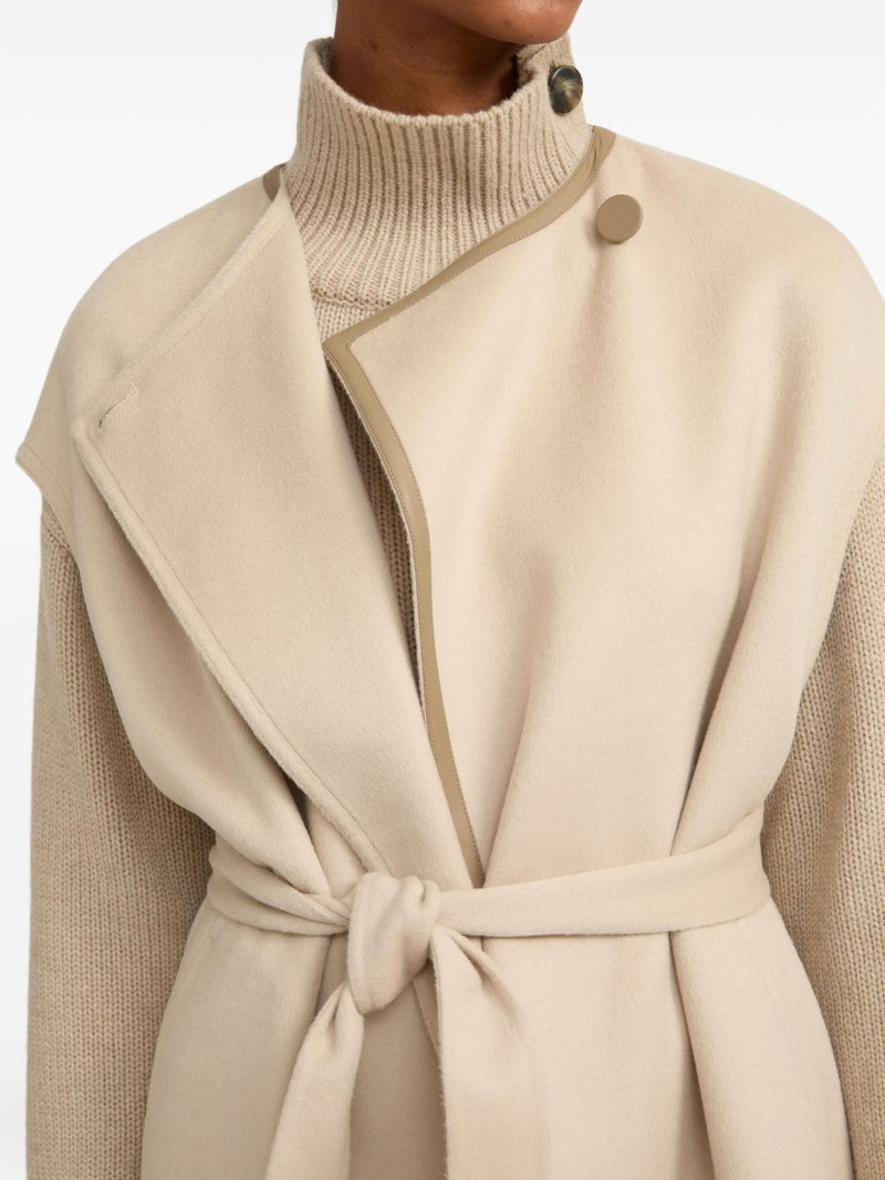 belted cashmere-blend cape 5
