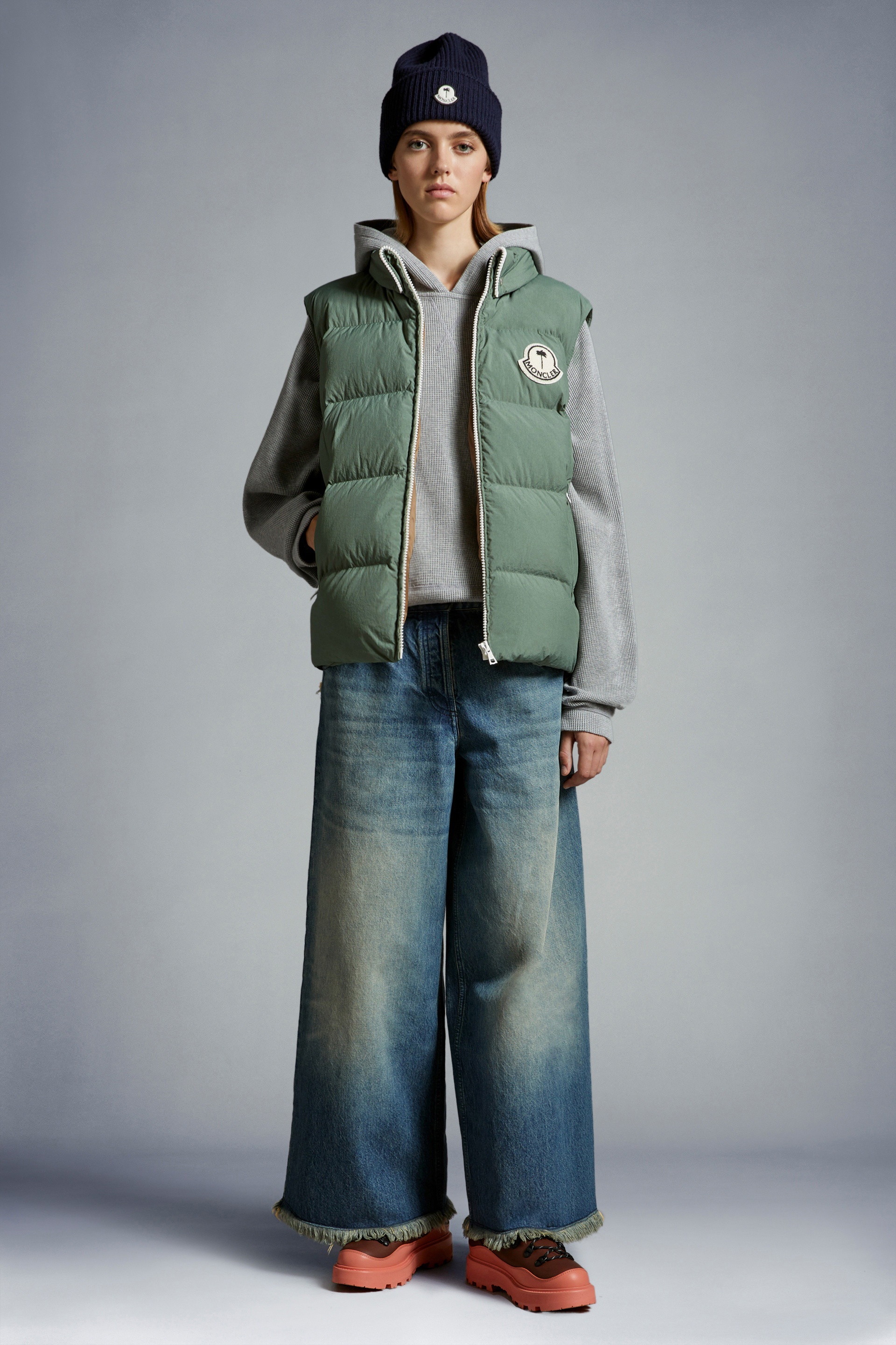 Moncler Wide Leg Jeans | REVERSIBLE