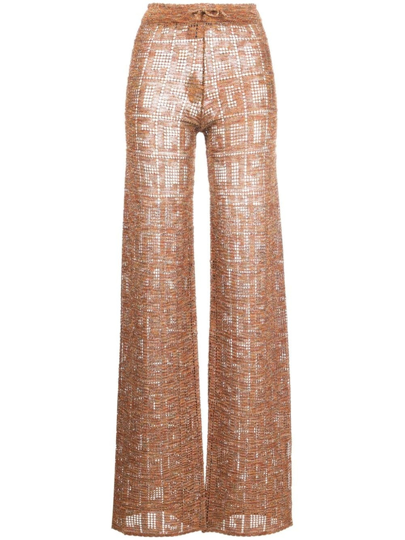 crochet high-waisted trousers 1