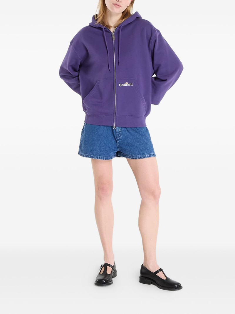 Carhartt WIP logo-embroidered zip-up hoodie outlook