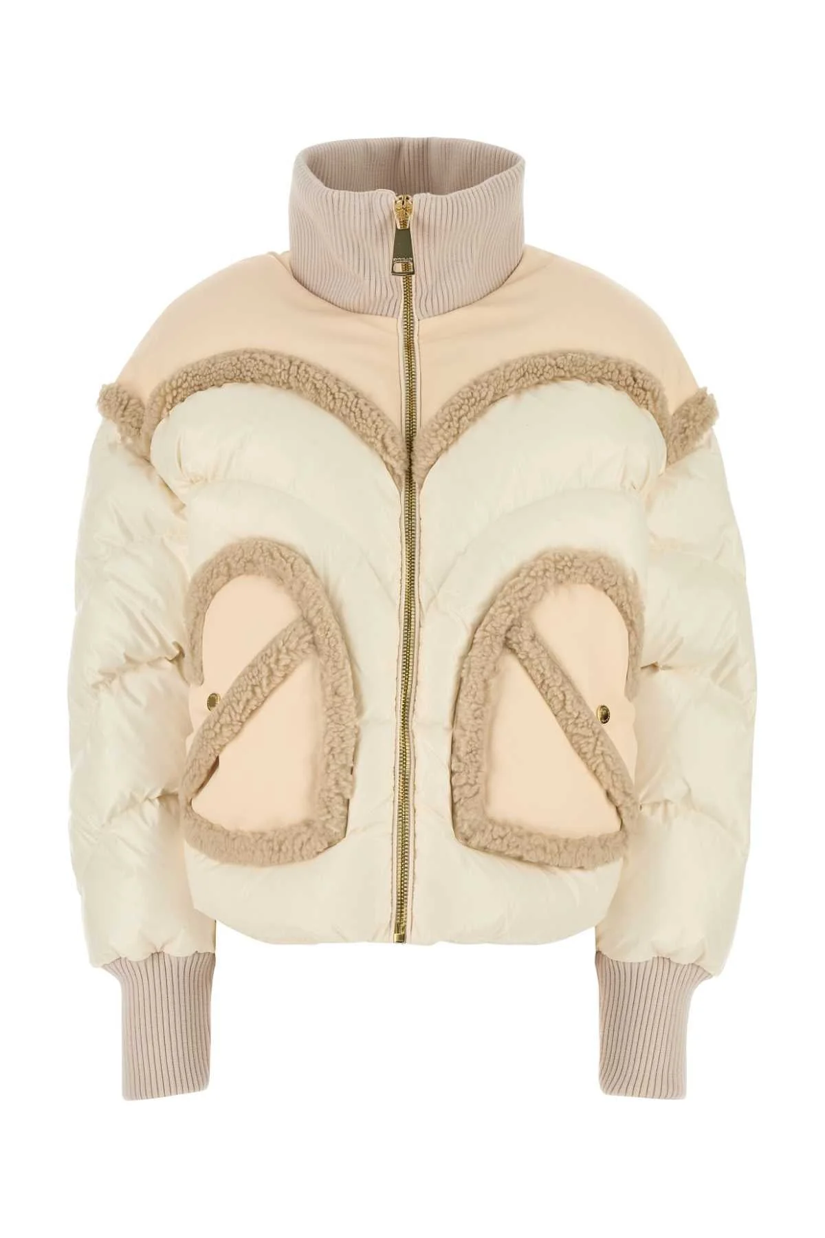 Khrisjoy Women Ivory Nylon Corazon Down Jacket - 1