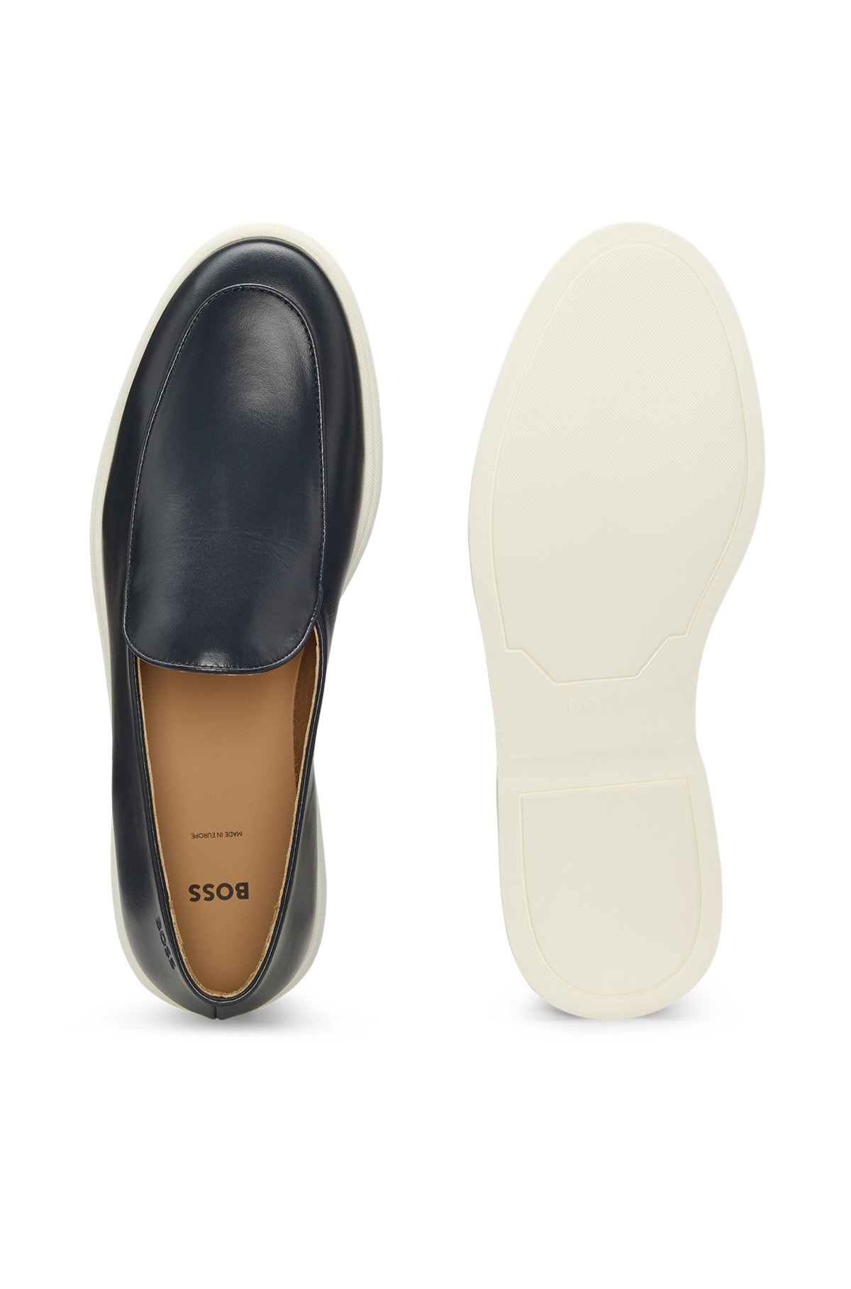 NAPPA-LEATHER LOAFERS WITH CONTRAST OUTSOLE - 4
