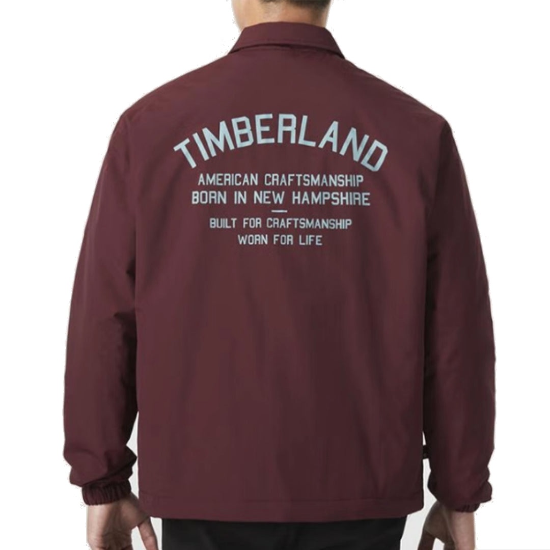 Timberland Letter Printed Shirt 'Burgundy' A6JZD-I30 - 4