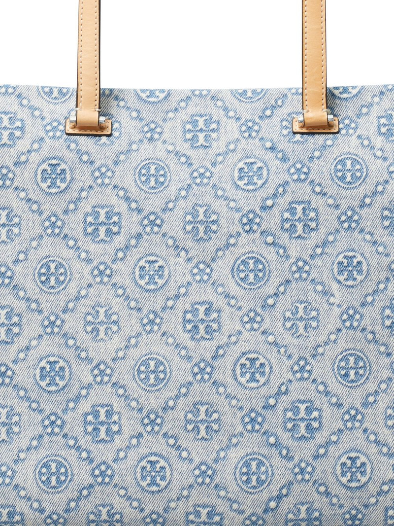 T Monogram denim tote bag 5
