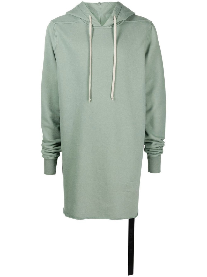 long-sleeve rib-trimmed hoodie 1