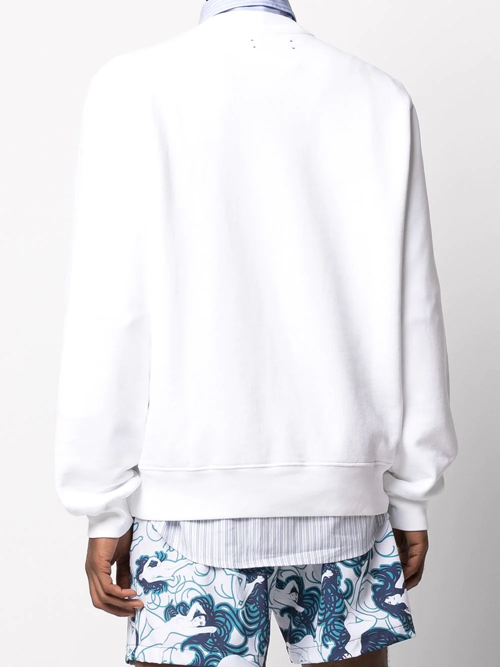 paisley-print crew-neck sweatshirt - 4