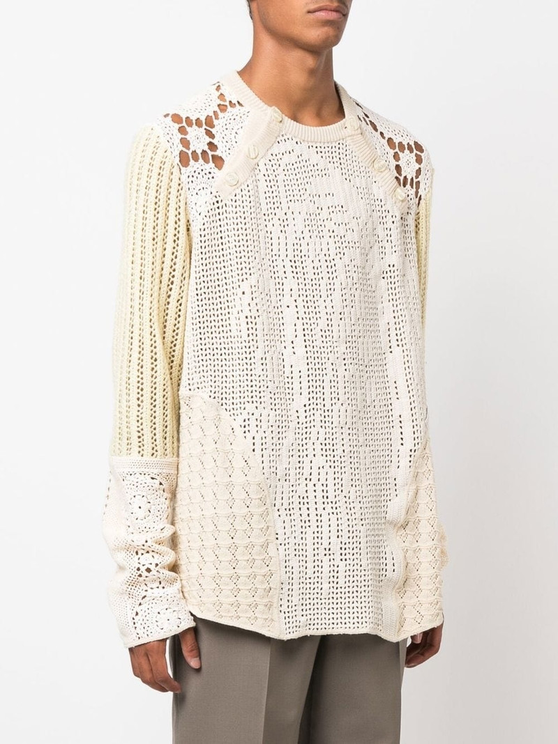 regenerated crochet raglan jumper 3