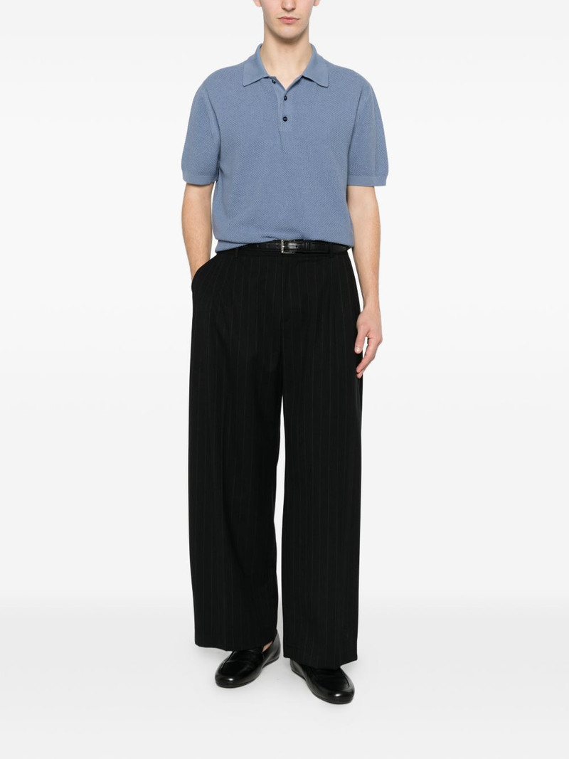 Canali button-down textured polo shirt outlook