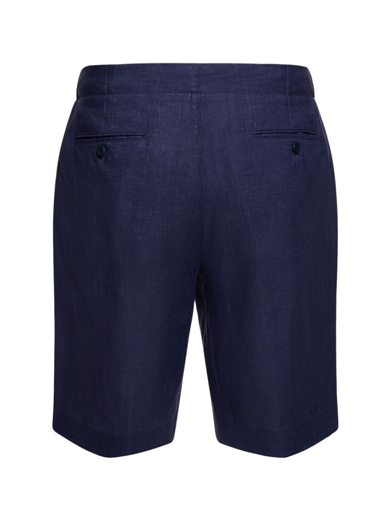 Arizona linen Bermuda shorts - 3