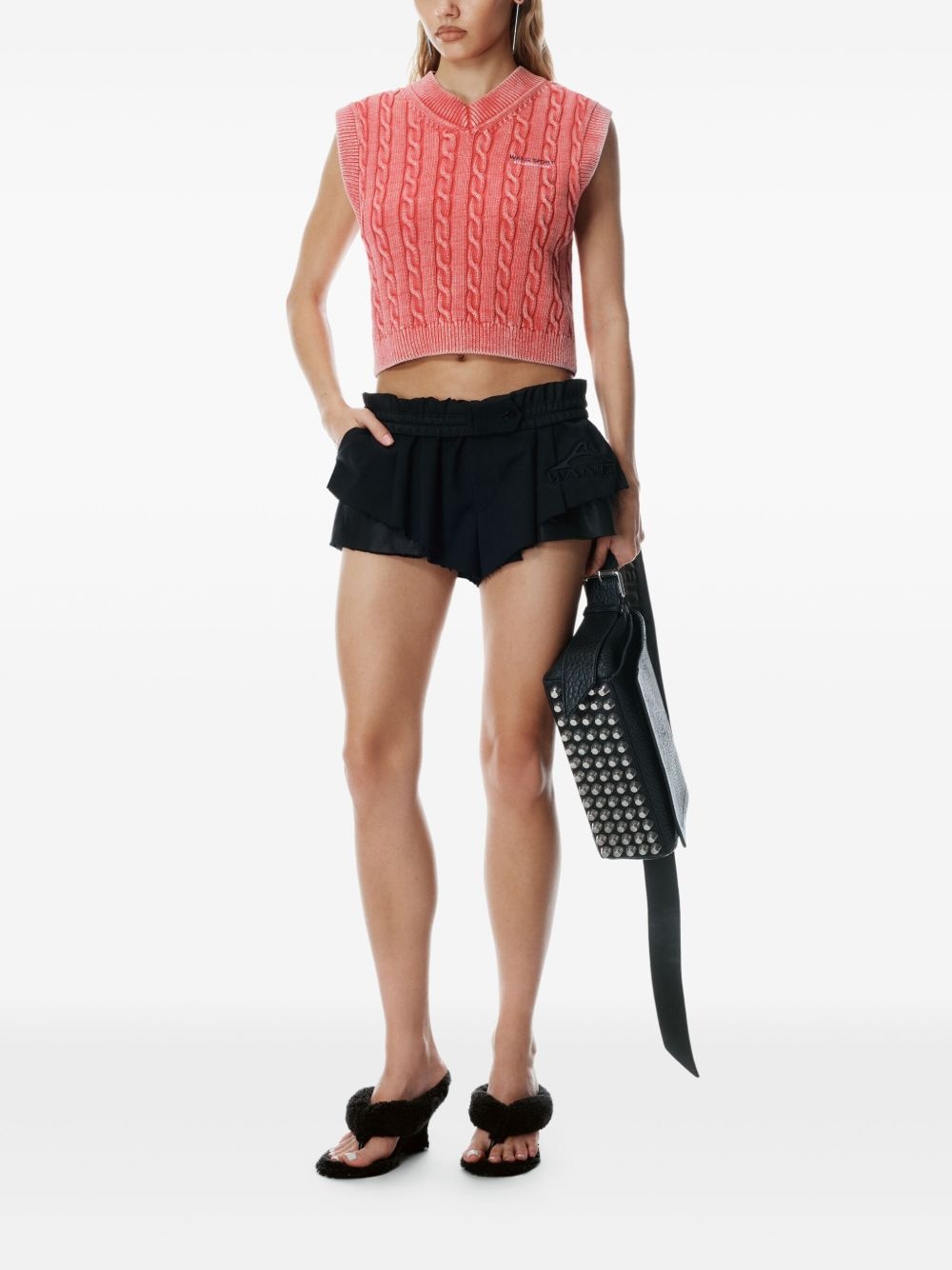 cable-knit vest - 2