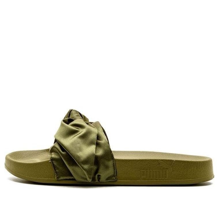 (WMNS) PUMA Fenty x Bow Slide 'Olive' 365774-01 - 1