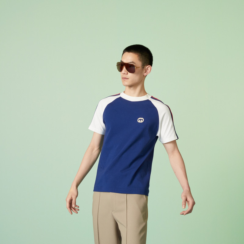 Cotton jersey T-shirt with patch 7